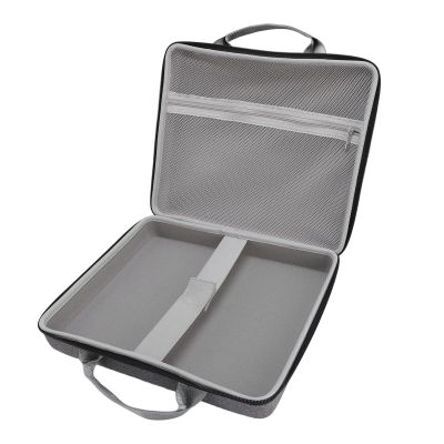 Hard Case for Mini Dish Kit, with Compartments, Ergonomic Handle And Zipper, Carrying Case, for Mount, Pipe Adapter, Power Cable, Ethernet Cable, 12.6 X 11 X 3.54 Inch