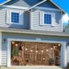 7x16ft Western Cowboy Garage Door Cover Wild West Rustic Wooden Barn Door Haystack Wheels Glitter Outdoor Garage Door Decoration Backdrop Fence Yard Hanging Party Supplies House Decor view 2