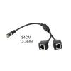 RJ45 Ethernet Splitter Adapter Cable 1 to 2 Port Adapter Cord LAN Ethernet Splitter for Computer Router view 3
