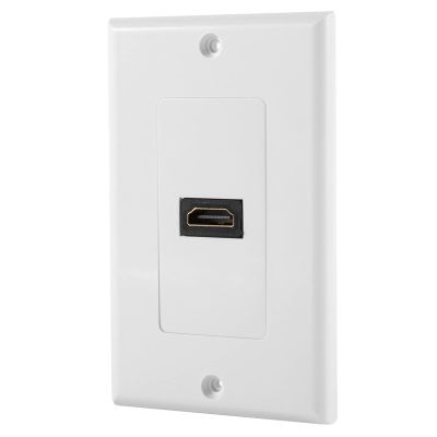 3D FULL HD HDTV Female To Female Connectors with Ethernet Wall Plate Face Cover Outlet Extender, Plate, for DVD Home Theater