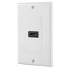 3D FULL HD HDTV Female To Female Connectors with Ethernet Wall Plate Face Cover Outlet Extender, Plate, for DVD Home Theater view 1