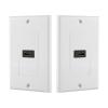 3D FULL HD HDTV Female To Female Connectors with Ethernet Wall Plate Face Cover Outlet Extender, Plate, for DVD Home Theater view 2