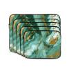Green Gold Marble Laptop Sleeve 15 inch Shockproof Protective Computer Carrying Cover Water Resistant Computer Bag Laptop Case Briefcase Handbags Portable Laptop Bag Gifts for Men Women view 2