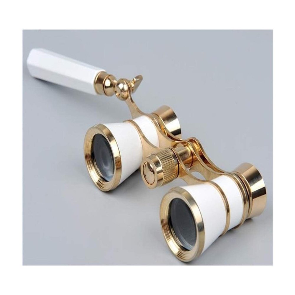 Monoculars Telescope High Power 3x25 Brass Coated Lens Binocular Telescope Opera Theater Glasses with Retractable Handle for Watching Women Girls s Binoculars