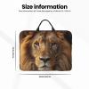 Laptop Case Sleeve 14 inch Laptop Bag Tote Shockproof Computer Carrying Bag African Lion Head Notebook Case Cover view 2