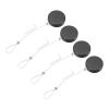 MECCANIXITY 3.3ft Retractable Cable Lock with Latch Remote Control Security Locks with Adjustable Cord Tether Anti Theft for Laptop, TV, 150 G, Black, 4 Pack view 1