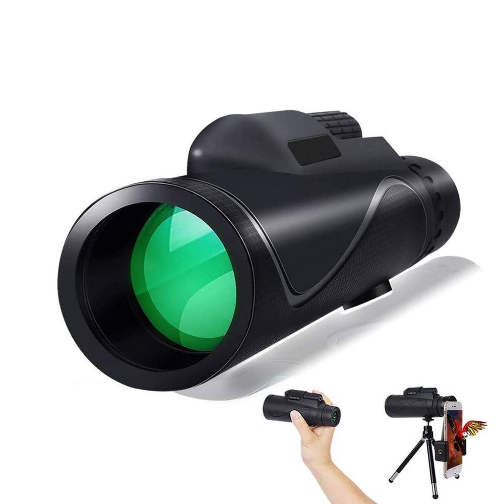 Monoculars Telescope High Power 40X60 High Power Monocular Scope, Compact Monocular for Bird Watching Camping Outdoor Sports for Adult Bird Watching Outdoor Travel Sightseeing Binoculars