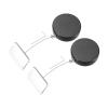 MECCANIXITY 3.3ft Retractable Cable Lock with Square Patch Remote Control Security Lock with Adjustable Cord Tether Anti Theft for Laptop, TV, 150 G, Black, 2 Pack view 1