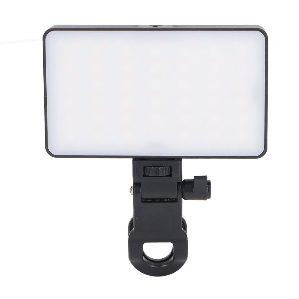 2500-9000K Full Color LED Stepless Dimming 3000mAh Multiple Modes RGB Video Light, Portable Photography Fill Light, Phone, Camera, Laptop, with Clip, 4 Modes, 26 Scene Effects