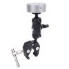 Aluminum Alloy Adjustable Clamp Bracket Kit with 2 Pivot Mechanism for Mini Satellite Mounting Kit OEM Compatibility (Silver Adapter) view 2