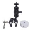 Aluminum Alloy Adjustable Clamp Bracket Kit with 2 Pivot Mechanism for Mini Satellite Mounting Kit OEM Compatibility (Silver Adapter) view 4