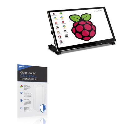 BoxWave Screen Protector Compatible With WIMAXIT Raspberry Pi Touch Monitor M728 (7 in) - ClearTouch Crystal ToughShield 9H (2-Pack), Clear 9H Tough Flexible Film Screen Protector