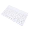 10 Inch Pocket Folding Keyboard, Ultra Slim Folding Keyboard with Sleep Mode Ergonomic Round Rechargeable Keycaps BT Keyboard for Desktop Computer Laptop Phone Tablet (White) view 1