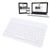 10 Inch Pocket Folding Keyboard, Ultra Slim Folding Keyboard with Sleep Mode Ergonomic Round Rechargeable Keycaps BT Keyboard for Desktop Computer Laptop Phone Tablet (White) view 4