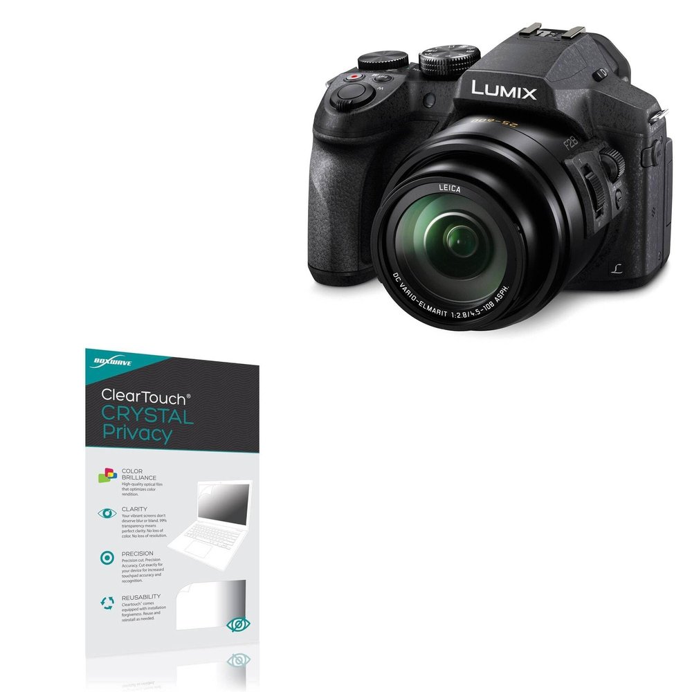 BoxWave Screen Protector Compatible with Panasonic Lumix FZ300 - ClearTouch Crystal Privacy (2-Pack), Privacy Screen Protector Flexible Film Clear