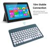 10 Inch Pocket Folding Keyboard, Ultra Slim Folding Keyboard with Sleep Mode Ergonomic Round Rechargeable Keycaps BT Keyboard for Desktop Computer Laptop Phone Tablet (Green) view 3