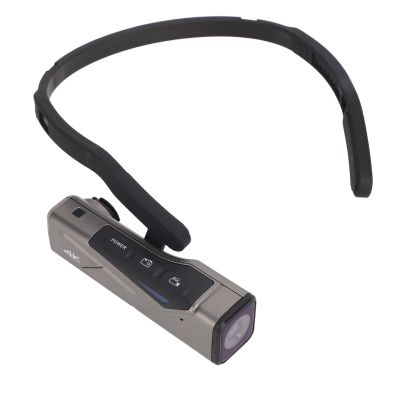 4K Video Camera, Head-Mounted Video Camera for 20MP Photos, Auto Focus, Wearable Anti-Vibration Vlog Camera with 2 Axis Camera Stabilizer