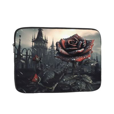 WZYWHJ Gothic Rose Prints Shockproof Portable Laptop Sleeve Case 17 inch for Men and Women Business Travel, School, Office Daily Use