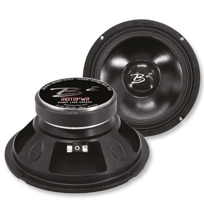 B2 Audio 8.5" 4-Ohm 150W RMS Mid-Range UV/Water Resistant Pair of Speakers RIOT