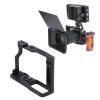 Camera Cage for S9, Aluminum Alloy 1/4in 3/8in Thread Holes Cold Shoe Mount Video Camera Cage Rig, Easy Assembly and disassembly view 1