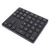 Sanpyl Cordless Number Pad, 35 Keys 2.4GHz Cordless Bluetooth Numeric Keypad Rechargeable Ultra Silent External Numeric Pad for OS X Laptop Desktop Smartphone (Black) view 1