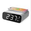 Majority Bluetooth Alarm Clocks with Wireless Charging | Bedside Clock for Bedroom with 10W Power FM Radio | Large Screen Display, Loud Alarm for Heavy Sleepers, and Display Backlit Dimmable Darwin view 1