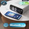 Majority Bluetooth Alarm Clocks with Wireless Charging | Bedside Clock for Bedroom with 10W Power FM Radio | Large Screen Display, Loud Alarm for Heavy Sleepers, and Display Backlit Dimmable Darwin view 4