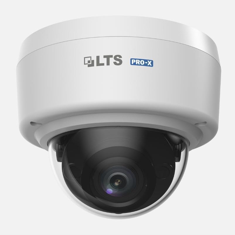 LTS LXIP7743W Pro-X IP Dome Security Camera, 4MP, 2.7-13.5mm Vari-Focal Lens, WDR, POE, IP67 Rated
