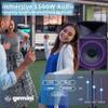 Gemini Sound GXP-T1500 All-Weather Portable Bluetooth PA Speaker System with RGB LED Party Lighting, 15" Woofer, Mic/Guitar Inputs, USB/FM Radio, Wireless Stereo Link, IPX4 Rating view 2
