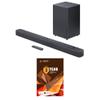 JBL BAR-2-1-DEEP-BASS-MK2 2.1ch Soundbar and Subwoofer with Dolby Digital and 3 Year Amber Protection Plan (2022) view 1