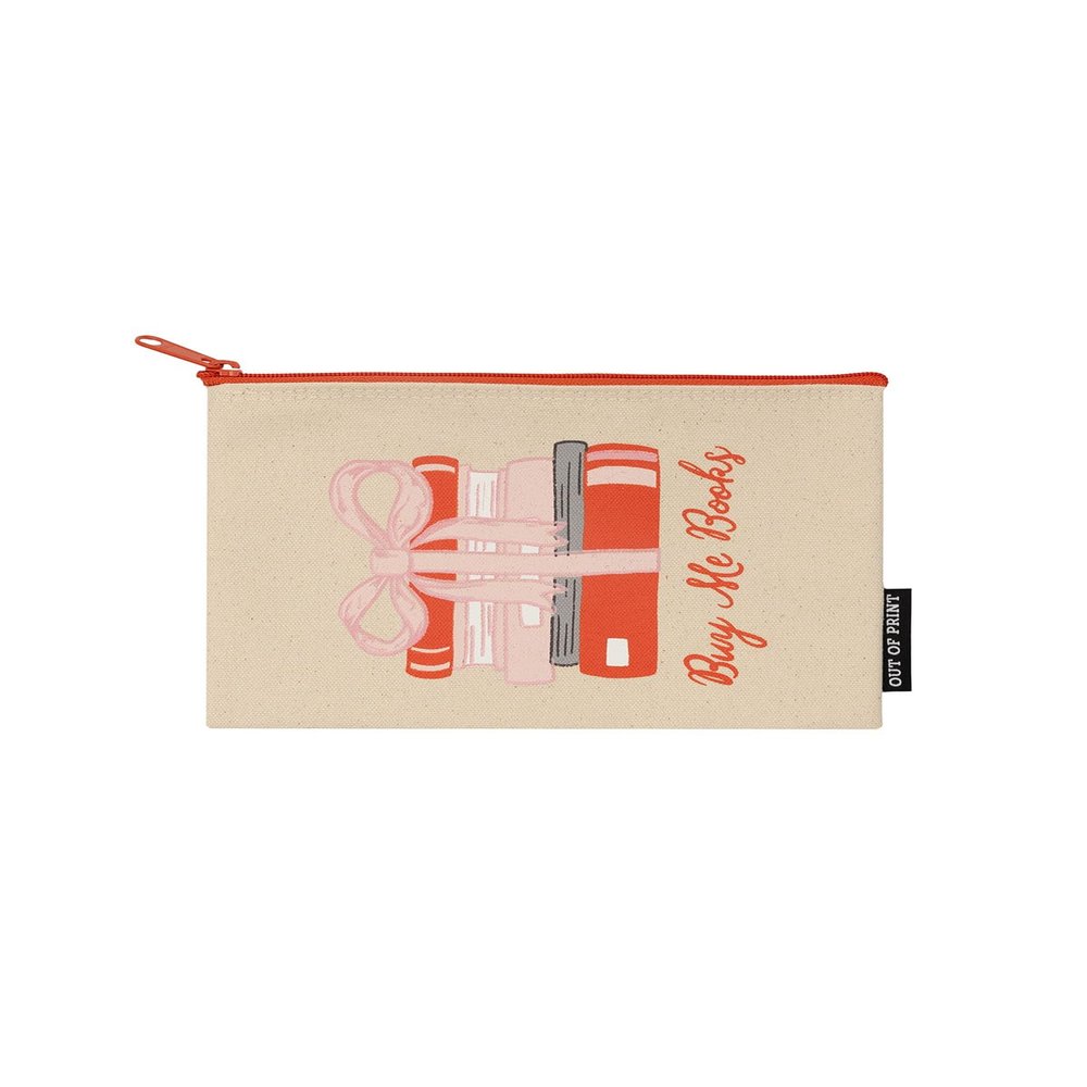 Buy Me A Bookstack Zipper Pouch for Readers - Accessory For Book Lovers to Carry Reading Supplies and More