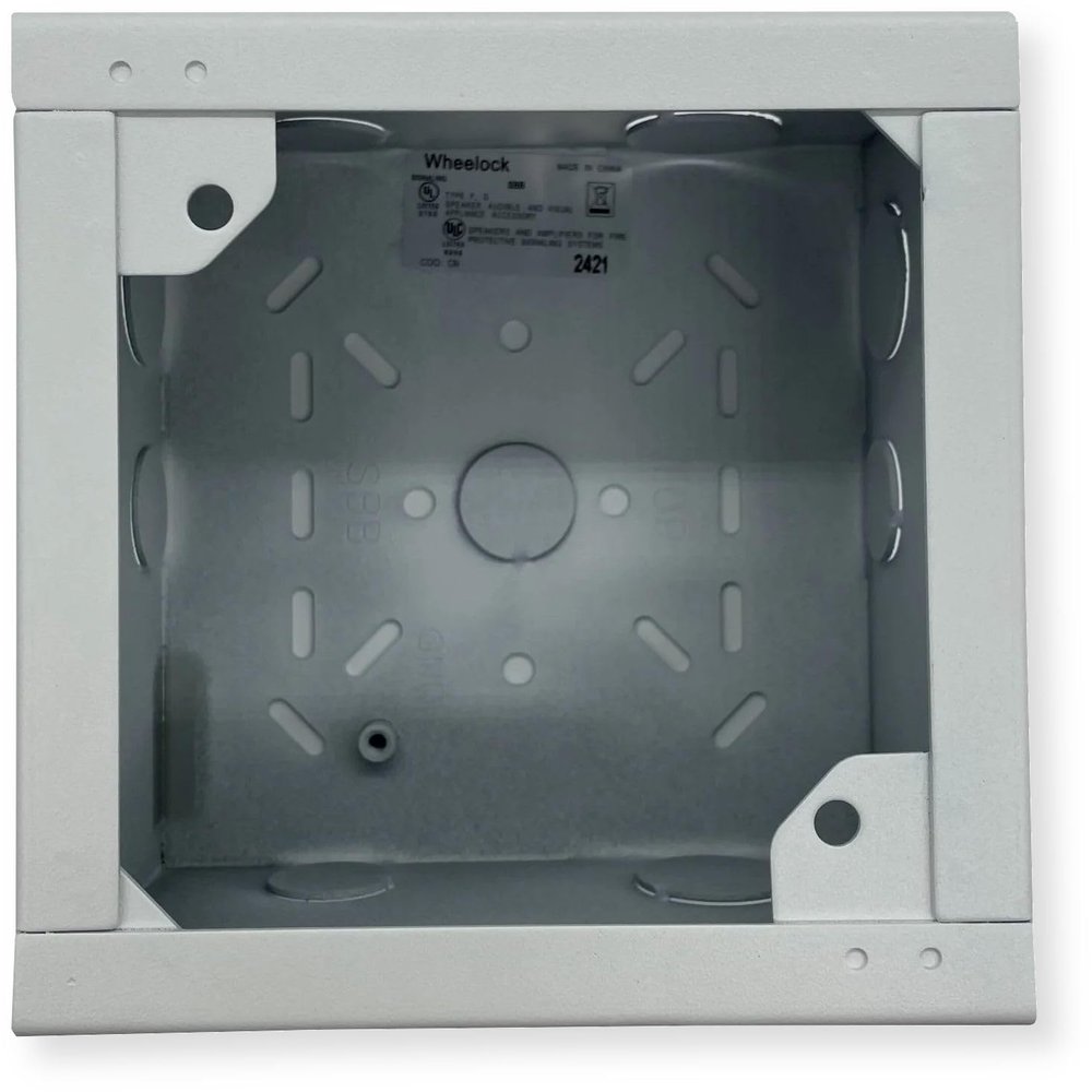 SBB-W Pack of 20 White Surface Back Boxes; for use with Speakers, Chimes, and Electronic Applications