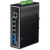 TRENDnet 6-Port Industrial Gigabit L2+ Managed PoE++ DIN Rail Switch, 4 x Gigabit PoE++ Ports, DIN-Rail Mount, 2 x SFP Slots, IP30, VLAN, QoS, LACP,Black, TI-BG62i (Renewed) view 1