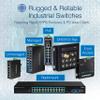 TRENDnet 6-Port Industrial Gigabit L2+ Managed PoE++ DIN Rail Switch, 4 x Gigabit PoE++ Ports, DIN-Rail Mount, 2 x SFP Slots, IP30, VLAN, QoS, LACP,Black, TI-BG62i (Renewed) view 4