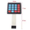 XIAOYAOREN 2pcs 4x4 Keypad 16 Key Self Adhesive Membrane Matrix Switch Keyboard for Prototyping Matrix Array Membrane Switch Microcontroller Extended Keyboard (4x4) view 2