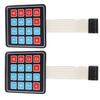 XIAOYAOREN 2pcs 4x4 Keypad 16 Key Self Adhesive Membrane Matrix Switch Keyboard for Prototyping Matrix Array Membrane Switch Microcontroller Extended Keyboard (4x4) view 4