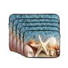 Starfish Coral and Seashell Laptop Sleeve 15 inch Shockproof Protective Computer Carrying Cover Water Resistant Computer Bag Laptop Case Briefcase Handbags Portable Laptop Bag Gifts for Men Women view 2