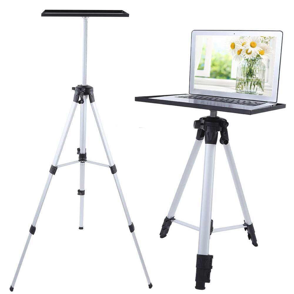 Camerina Aluminum Alloy Steel Projector Tripod Bracket 6KG 4-Level Height Adjustable