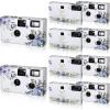 Kanayu 10 Pack Disposable Camera for Wedding Floral 35mm Single Use Film Camera with Flash One Time Use Camera for Anniversary Concert Travel Camp Party Supply Gift Honeymoon(Blue Poppy) view 1