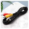 1.8M AV RCA Audio Video Cable Fit for Sega Genesis 2 3 II III Connection Cord 3RCA to 9 Pin Nickel Plated Plug Game Cable view 2