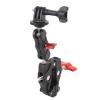 Action Camera Mount Clamp Kit Aluminum Alloy Handlebar Mount Clamp Articulating Arm Double Claw Mount 3 Go 3 Pro Phone view 2