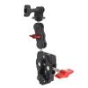 Action Camera Mount Clamp Kit Aluminum Alloy Handlebar Mount Clamp Articulating Arm Double Claw Mount 3 Go 3 Pro Phone view 3