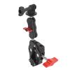 Action Camera Mount Clamp Kit Aluminum Alloy Handlebar Mount Clamp Articulating Arm Double Claw Mount 3 Go 3 Pro Phone view 4