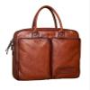 STBTOO Leather Man Handbag Briefcase with Tie Rod Sleeve Men Shoulder Bags Business 14 Inch Laptop Bag view 1