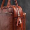 STBTOO Leather Man Handbag Briefcase with Tie Rod Sleeve Men Shoulder Bags Business 14 Inch Laptop Bag view 3