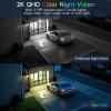 2.4G/5G WiFi Cameras for Home Security, 2K Solar Camera Outdoor Wireless, Color Night Vision Spotlight Camera with 130Wide View2-Way Audio, IP66, Cloud/SD, AI Detection, Works Alexa/Google Home view 4