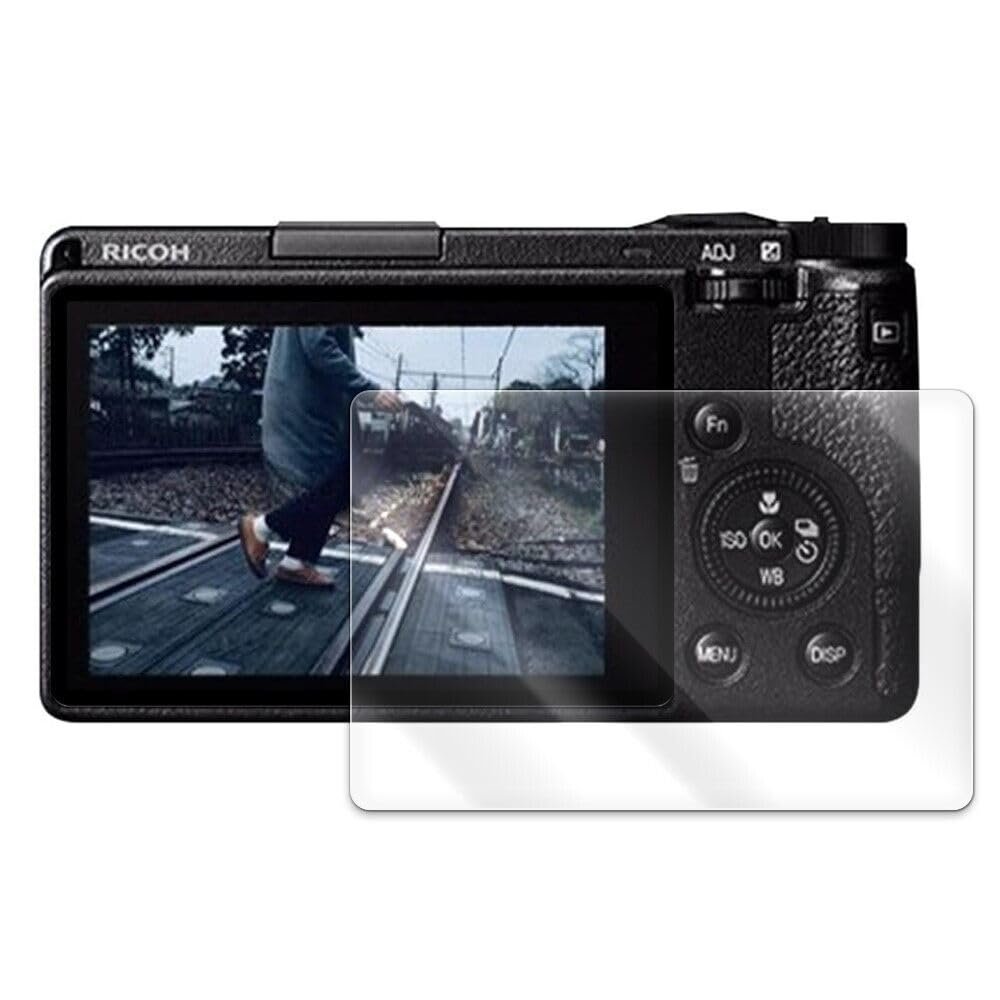 Acesoft Explosion-Proof Anti-Shatter Case Friendly Bubble-Free Clear 9H Hardness Tempered Glass Screen Protector Flim Compatible with Ricoh GR3X Camera