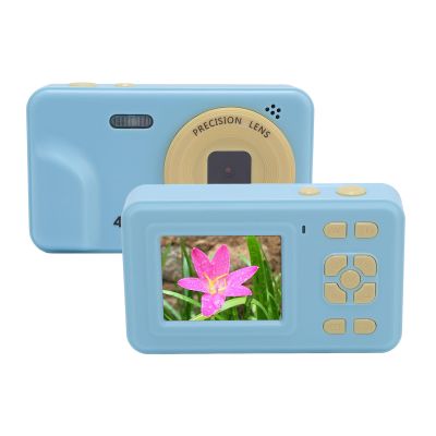 48MP 1080P Digital Camera, Portable Vlogging Camera with 5X Zoom, 5X Zoom Auto Focus Compact Travel Camera with Smile Detection, Multiple Filter, for Daily Travel (Blue)