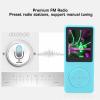 Nutriess MP3 MP4 Player 1.8in Screen 8GB Memory HiFi Portable Music Player Lightweight Design for Sports Travel and Daily Activities (Blue) view 3