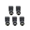 penpenlu 5pcs 5.5mmx2.1mm DC Female Male Power Plug Adapter Connector Power Jack Socket Adapter Cable Terminal Fit for Strip CCTV Cameras E1(DC Female 5pcs) view 1